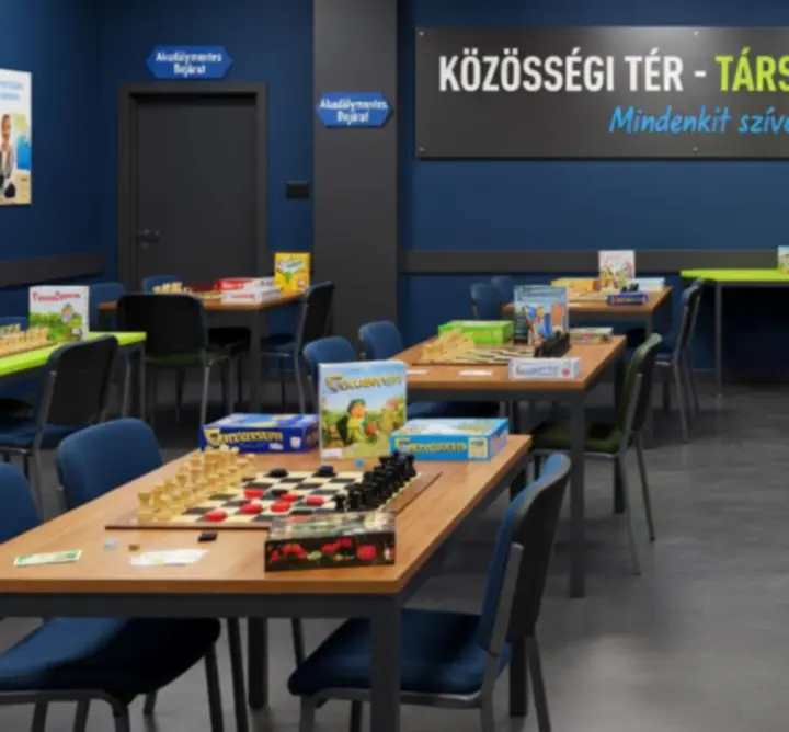 Magyarországi társasjáték barát helyszín belső tere